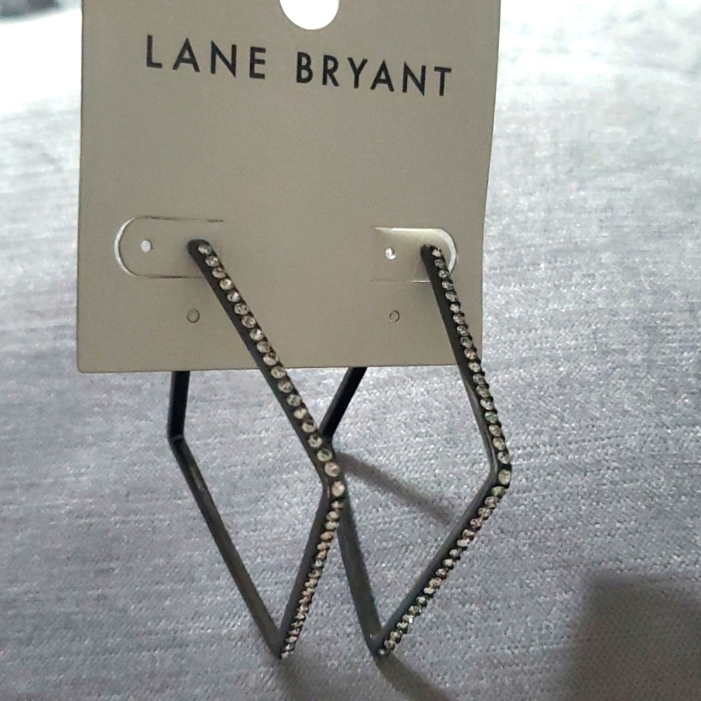 NWT Lane Bryant Square Hoop Earrings🤍